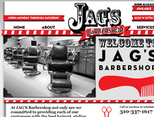 Tablet Screenshot of jagsbarbershop.com